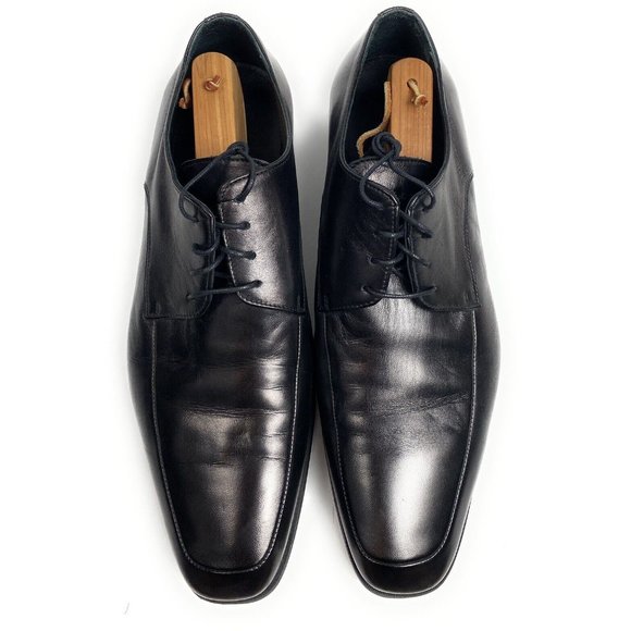BROLETTO Mens Lace-Up Dress Shoes Black Leather Size 15M main image 4